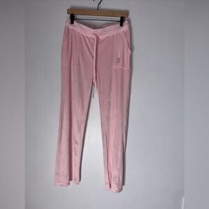 Juicy Couture‎ Large Pants Light Pink Track Pants Velour *